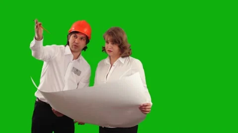 Presentation of a Project. Green Screen Stock Footage 10828171