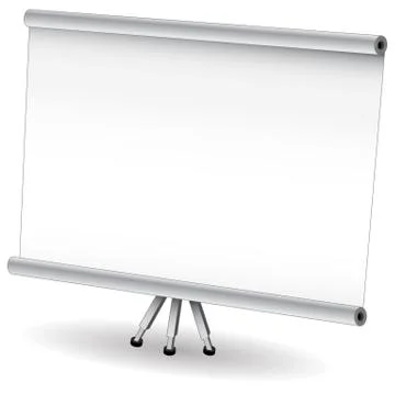 Presentation projector screen 스톡 일러스트