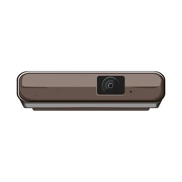 Presentation projector video cartoon vector illustration Stock Illustration