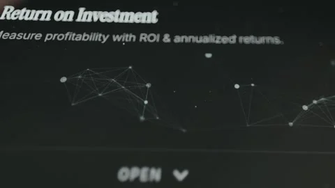 Presentation for Return on Investment concept Stock Footage 332922308