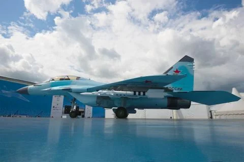 The presentation of the Russian multipurpose easy fighter MiG-35 Stock Photos