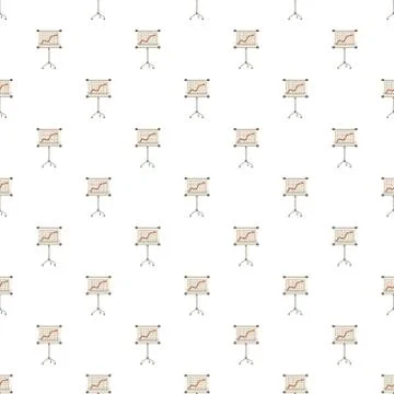 Presentation screen with graph pattern 스톡 일러스트