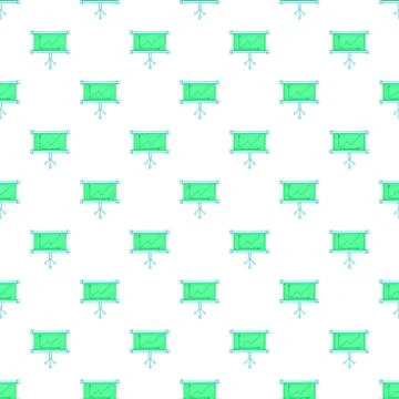 Presentation screen with graph pattern Illustrazione stock