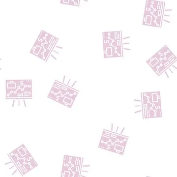 Presentation for shareholders glyph seamless pattern Illustrazione stock