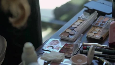 A presentation showcasing tools employed by expert makeup artists 스톡 동영상 290848510