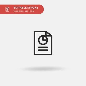 Presentation Simple vector icon. Illustration symbol design template for web  스톡 일러스트