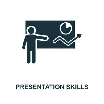 Presentation Skills creative icon. Simple element illustration. Presentation Stock Illustration