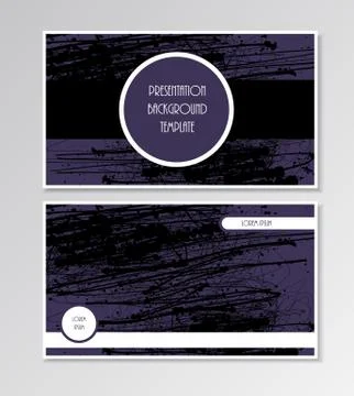 Presentation slide background template Stock Illustration
