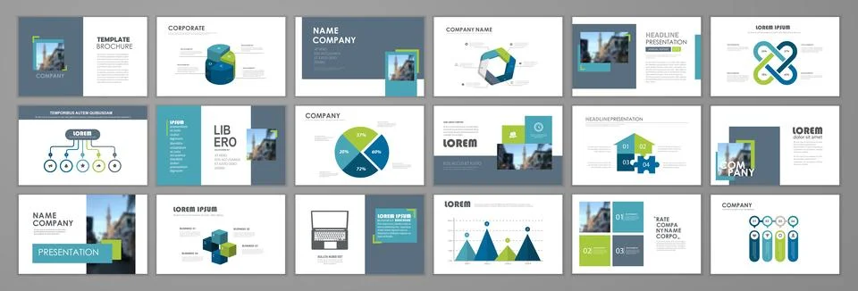 Presentation slide layout Stock Illustration