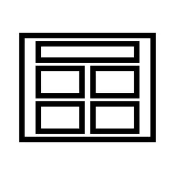 Presentation Slide Template Icon Stock Illustration