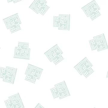 Presentation startup strategy and planning glyph seamless pattern Illustrazione stock