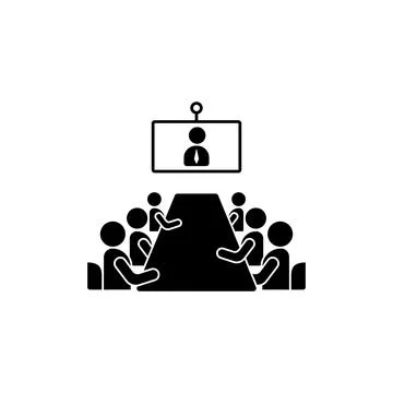 Presentation table training icon. Simple business indoctrination icons for ui Stock Illustration