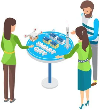 Presentation of technology for remote controlling smart home system using Wi-Fi Stock Illustration