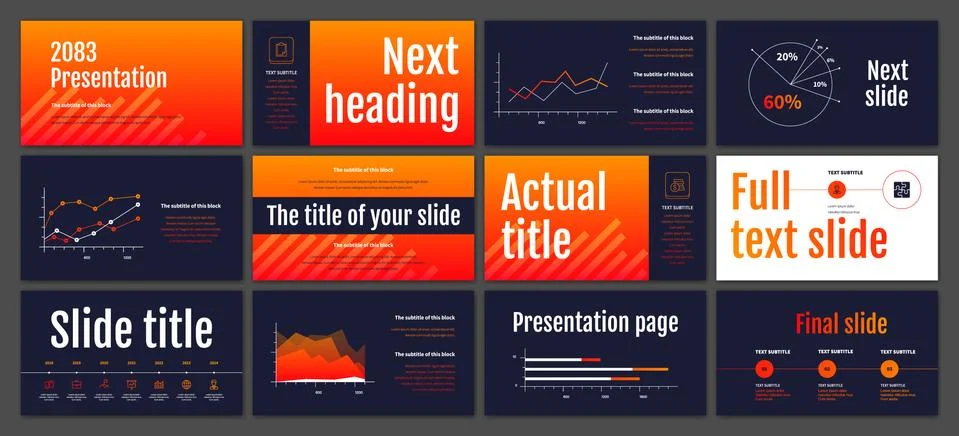 Presentation template design 스톡 일러스트