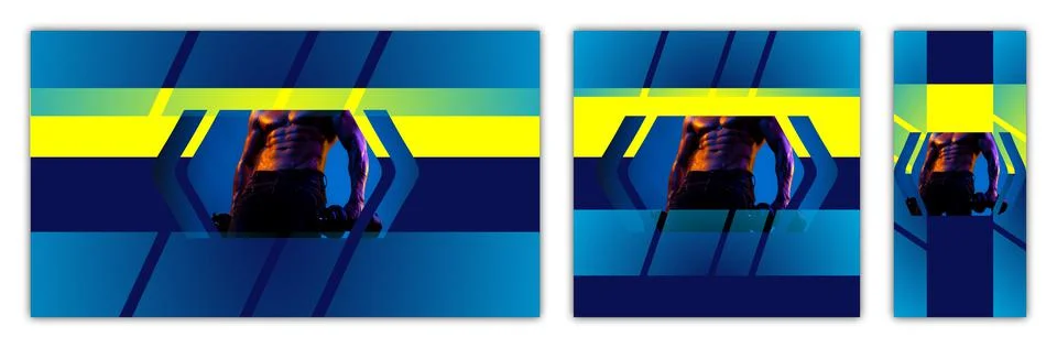 Presentation templates elements. Template design, for print banner, web. Set of Stock Photos