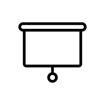 Presentation thin line icon Illustrazione stock