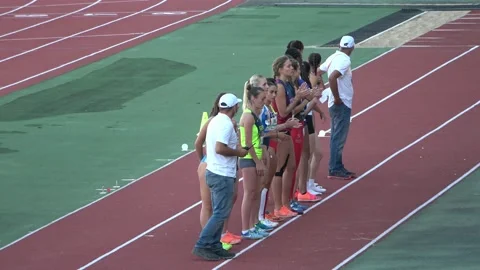 Presentation of Triple Jump Athletes Stock Footage 157717247