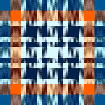 Presentation vector fabric texture, variation check tartan background. Goos.. 库存插图