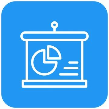 Presentation Vector Icon Design Illustration Stock Illustration