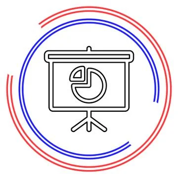 Presentation vector icon Stock Illustration