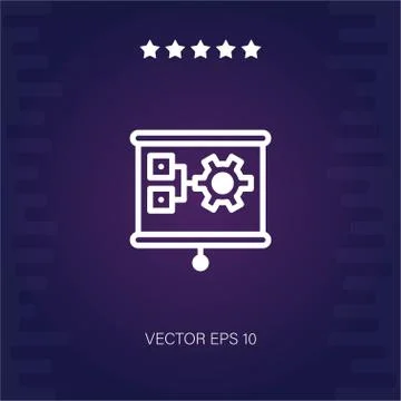 Presentation vector icon Stock Illustration