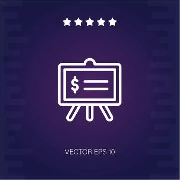 Presentation vector icon Stock Illustration