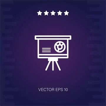 Presentation vector icon Stock Illustration