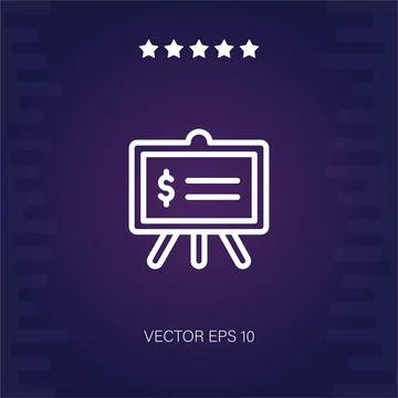 Presentation vector icon Stock Illustration