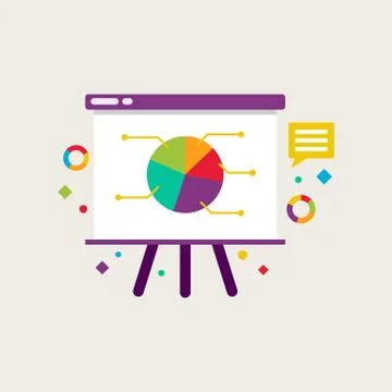 Presentation vector illustration Stock Illustration