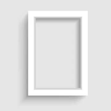 Presentation vertical picture frame Stock Illustration
