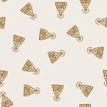 Presentation of the virgin mary feast catholic glyph seamless pattern 스톡 일러스트