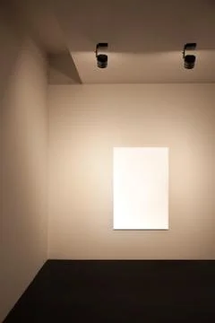 Presentation wall with lights Stock Photos