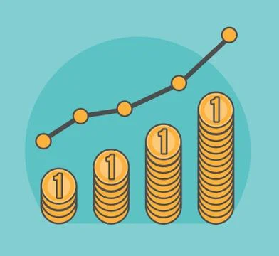Presentation of wealth growing Illustrazione stock