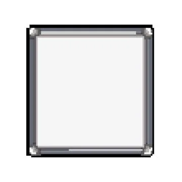 Presentation whiteboard school pixel art vector illustration Stock Illustration