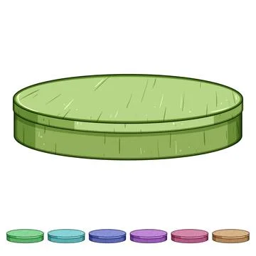 Presentation wood platform cartoon vector graphic Stock Illustration