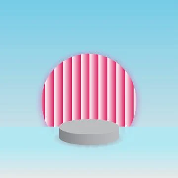 Presentation.geometric background minimal abstract 3d podium Stock Illustration