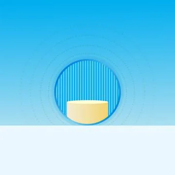 Presentation.geometric background minimal abstract 3d podium Stock Illustration