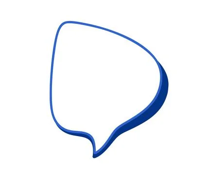 Presentations vector bordered blank speech bubble offering creative space for Stock Illustration