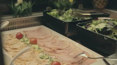 Presented food 库存影片 21239545