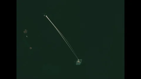 Presenter explain about basic geometry of the firing orbit - 1960 Video stock 99913228
