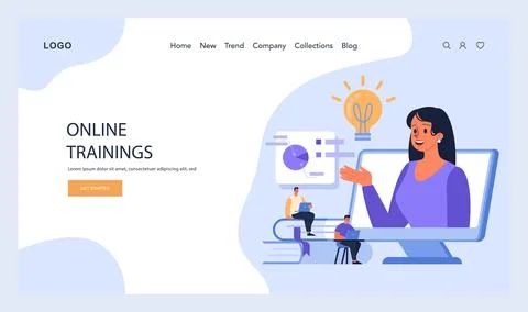 Presenter igniting the light of knowledge. Stock Illustration