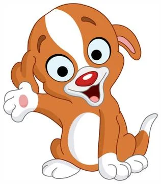 Presenter puppy Stock Illustration