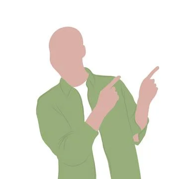 Presenter silhouette. Stock Illustration