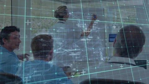 Presenter starting session and writing medication diagram on flip chart while Stock Footage 326758743