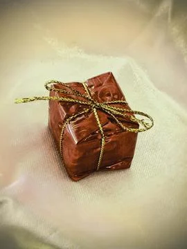 Present,Gift box put on background, Stock-Fotos