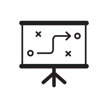 Presenting a business strategic planning vector icon. Stock Illustration