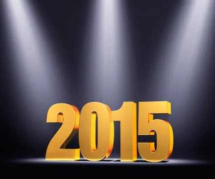 Presenting new year 2015 Illustrazione stock