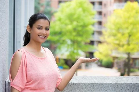 Presenting the outside Stock Photos