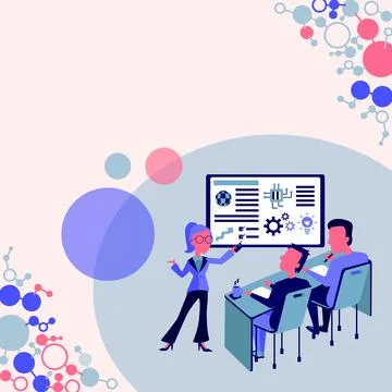 Presenting Project Report Concept Reporting Business Status Product Presentation 스톡 일러스트