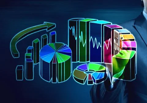 Presenting sales statistics Foto stock